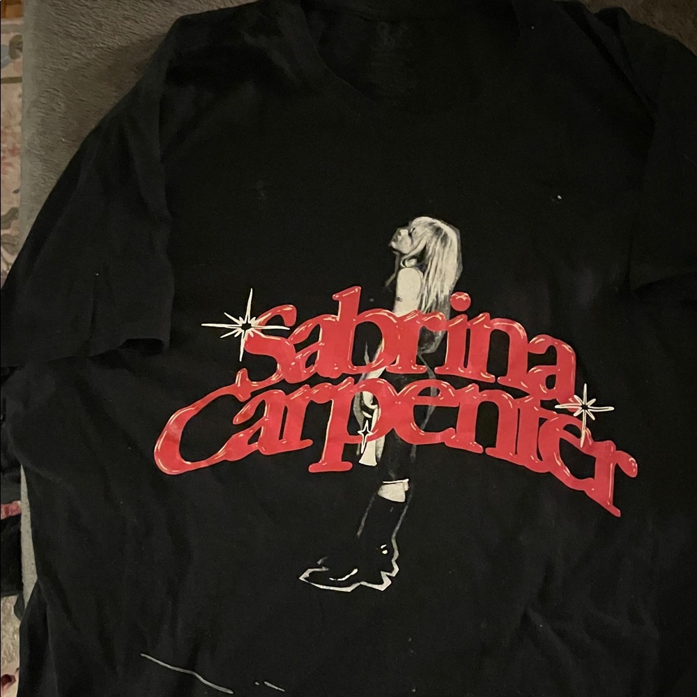 Black Sabrina Carpenter Graphic Tee